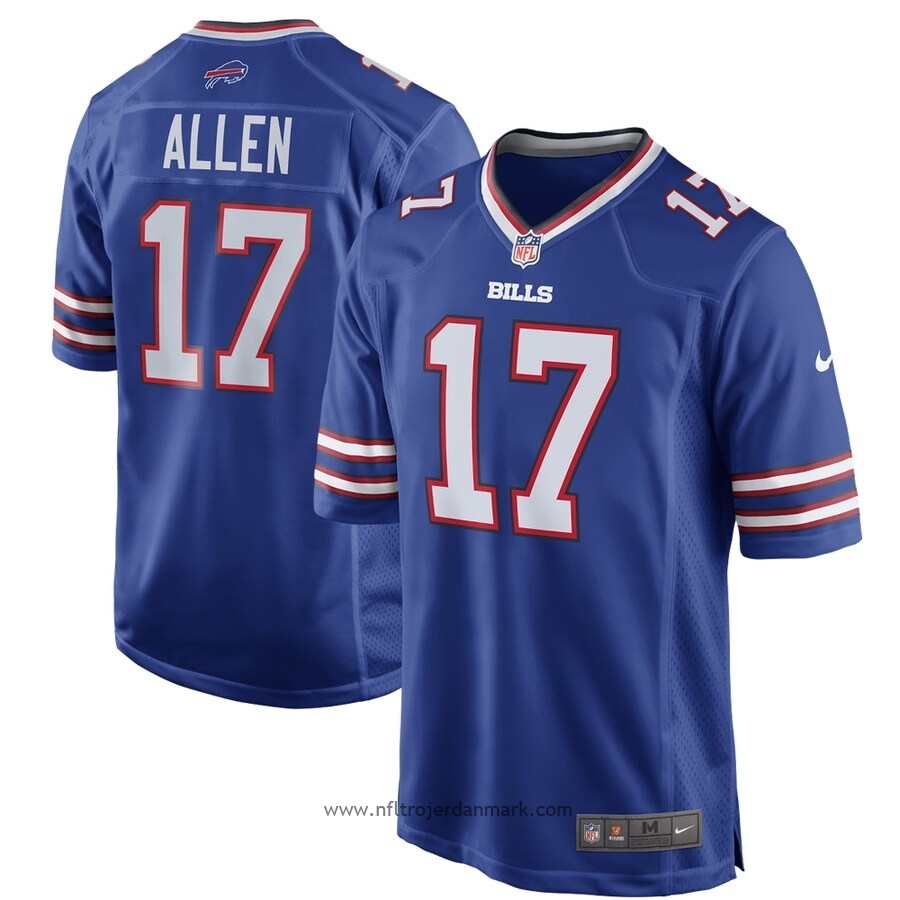 Ny mening Vidner Vurdering Mænd Buffalo Bills NFL Trøje Josh Allen Royal Game Player – nfl  trøje,Amerikansk fodbold,nfl tøj danmark