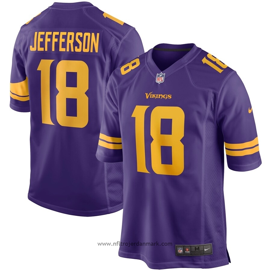Mænd Minnesota Vikings NFL Justin Jefferson Lilla Alternate Game – nfl trøje,Amerikansk fodbold,nfl