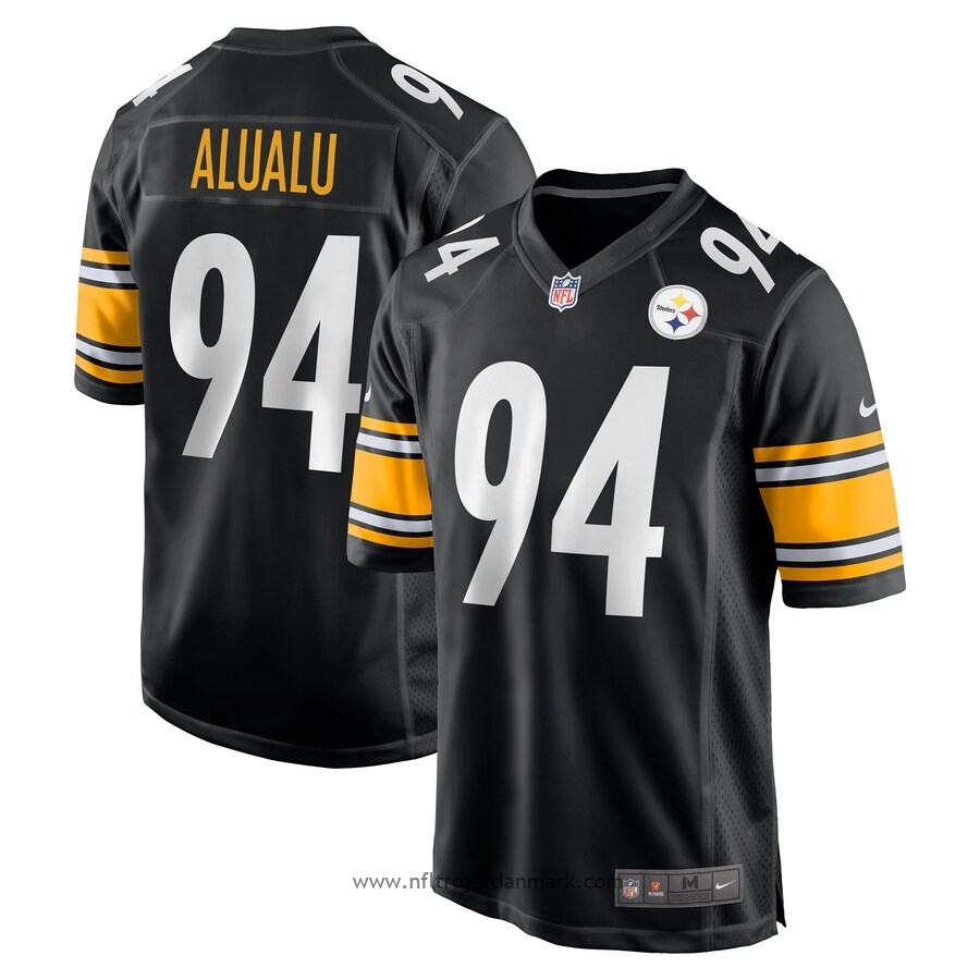 Mænd Pittsburgh Steelers NFL Trøje Tyson Alualu Sort – nfl trøje|Amerikansk fodbold|nfl tøj danmark